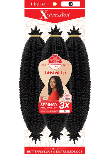 OUTRE 3X X-PRESSION TWISTED UP SPRINGY AFRO TWIST 24